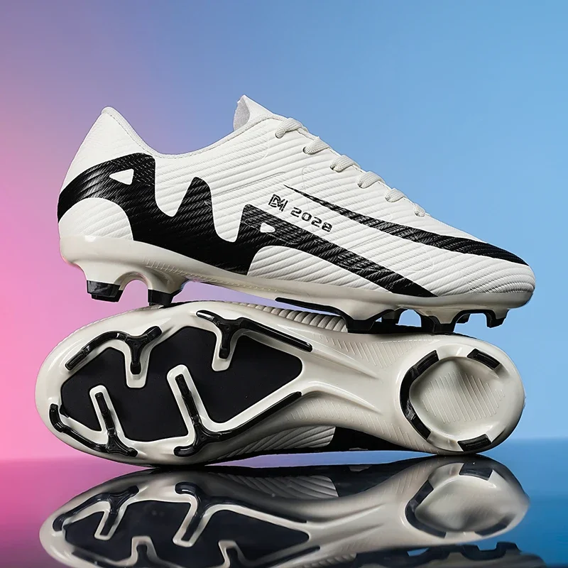 Alta qualidade dos homens sapatos de futebol sociedade ultraleve turf futebol chuteiras crianças tênis treinamento botas de futebol chuteira campo 32-46