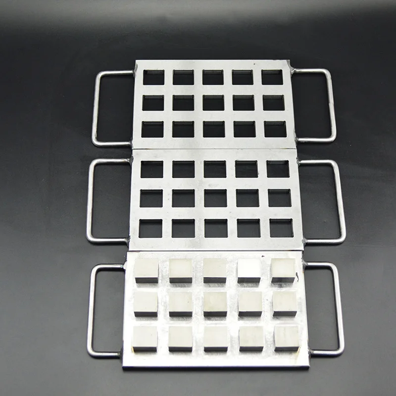 12 hole pressing mold eye shadow cake aluminum plate iron auxiliary mold porous multi-shape solid powder pressing abrasive tool