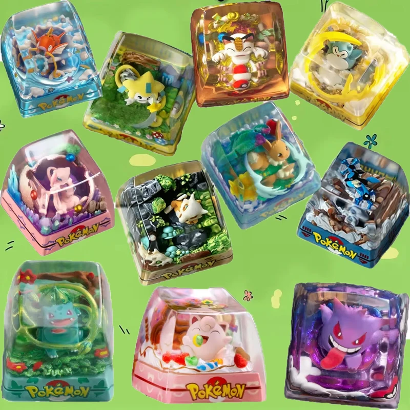 Komplette Serie Anime-Peripheriegeräte: Drip Glue Resin-Tastenkappen für mechanische Tastaturen – handgefertigtes, individuelles Tastaturzubehör