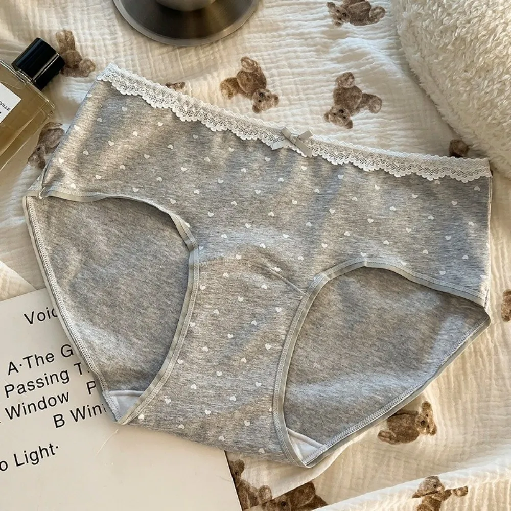 Fresh style Soft Cotton Panties Breathable Comfortable Fashion Briefs Elastic Women Underwear Sports