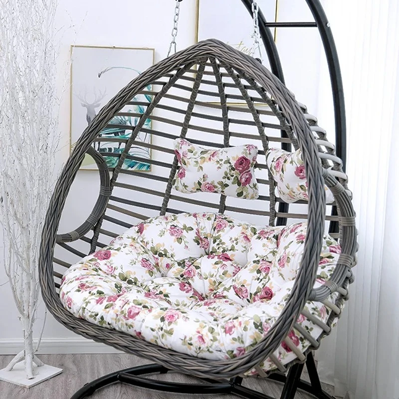 

Charming Double Hanging Rattan Swing - Relaxing Indoor/Outdoor Leisure for Home, Internet - Celebrity Decor