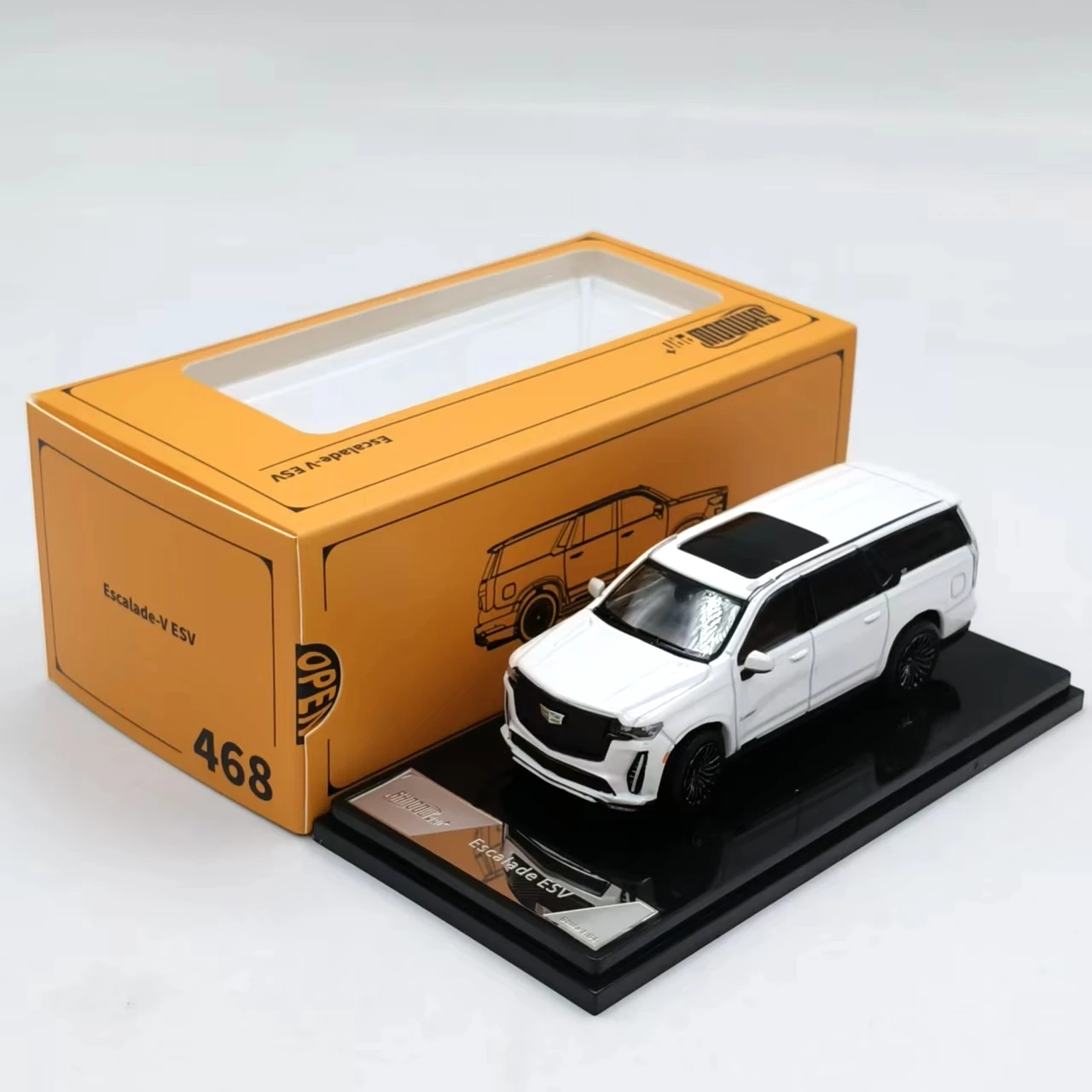 

GCD 1:64 Escalade ESV SUV 2023, легкосплавный автомобиль, литье под давлением и игрушечный транспорт, модель автомобиля, миниатюрная масштабная модель автомобиля, игрушки для детей