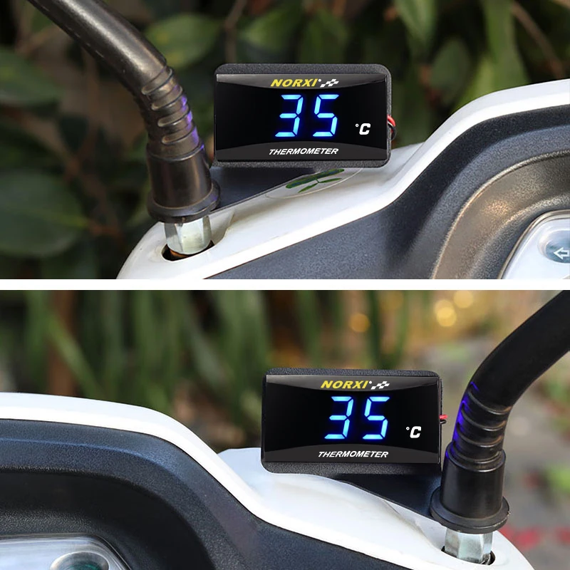 koso motorcycles thermometer norxi mini square digital instrument humidity for nmax125 motorcycle temperature  infiers