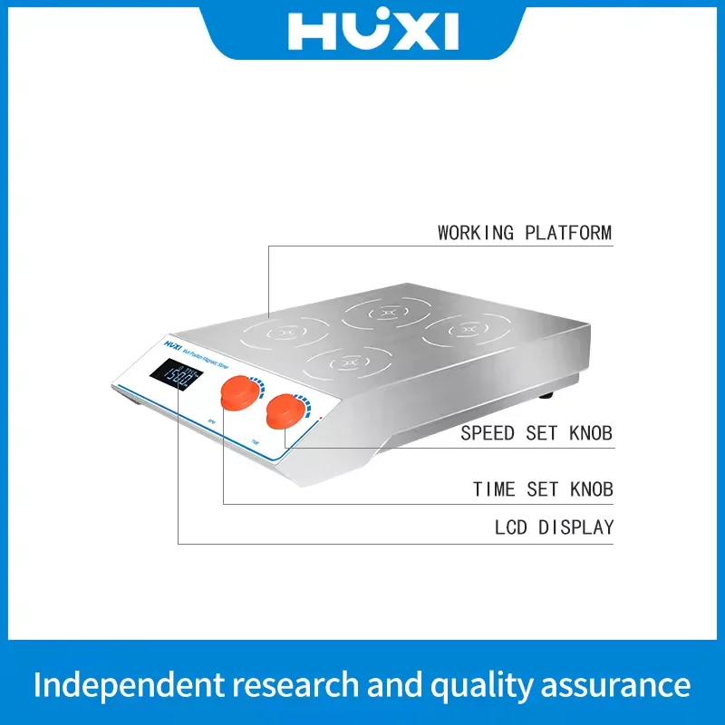 HUXI Magnetrührer Labor Multi-Positionen-Magnetrührer 8-Positionen-Mischer Agitateur Magnetique Multi-Positionen