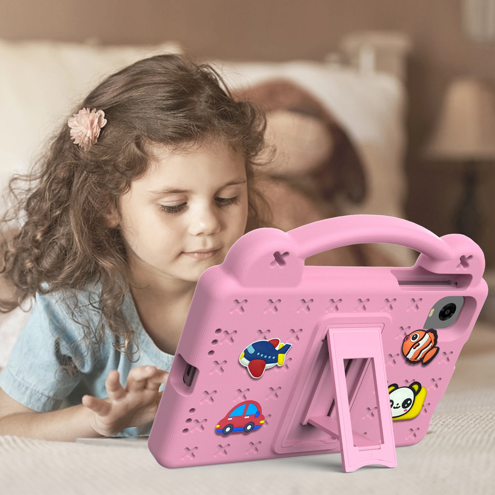 8.4" Universal Cute Bear EVA Stand Case For Alldocube iPaly Mini 50 Pro 60 Mini 2 Pro Turbo Kids Capa Cover With Portable Holder - Image 4
