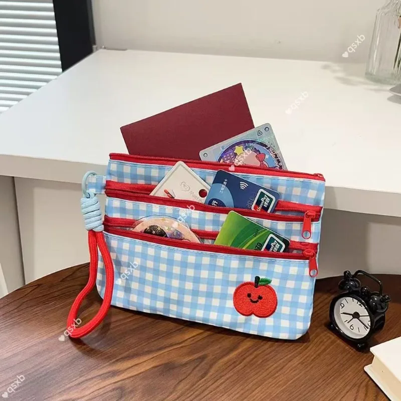 1PC Portable Passport And Document Storage Bag, Travel Air Ticket, Overseas Card Bag, Portable Multi-Functional