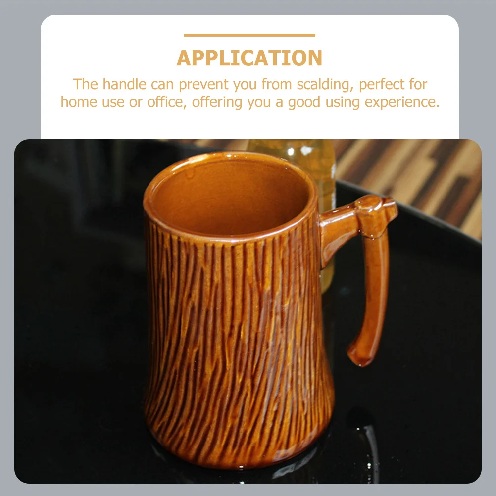 

Creative Ceramic Coffee Mug Handheld Tea Cup Classic Color Safe Handle Office Milk Water Beverage Cup 600Ml Coffee Mug