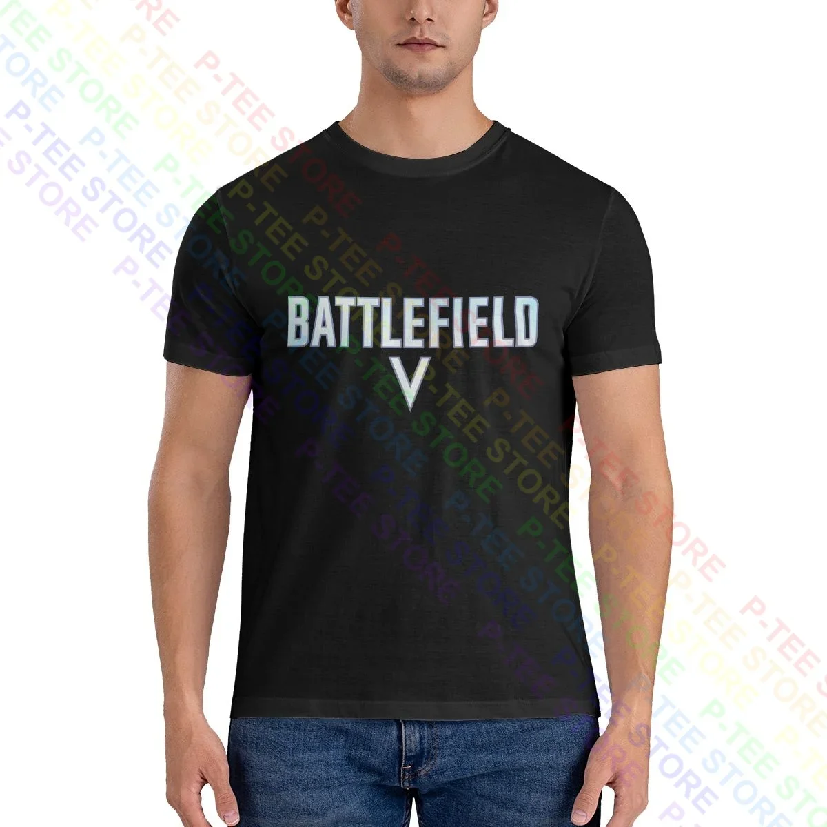 Battlefield V Battlefield Shooter Video Game Logo Daniel Recker Shirt T-shirt Print Novelty Tee