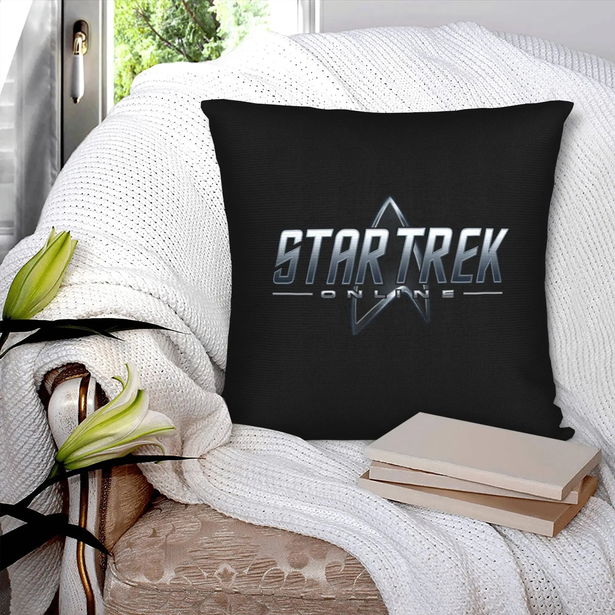 Star Trek Luxury Pillow Cover Bedroom Decoration Science Fiction TV Series Cushions for Sofa