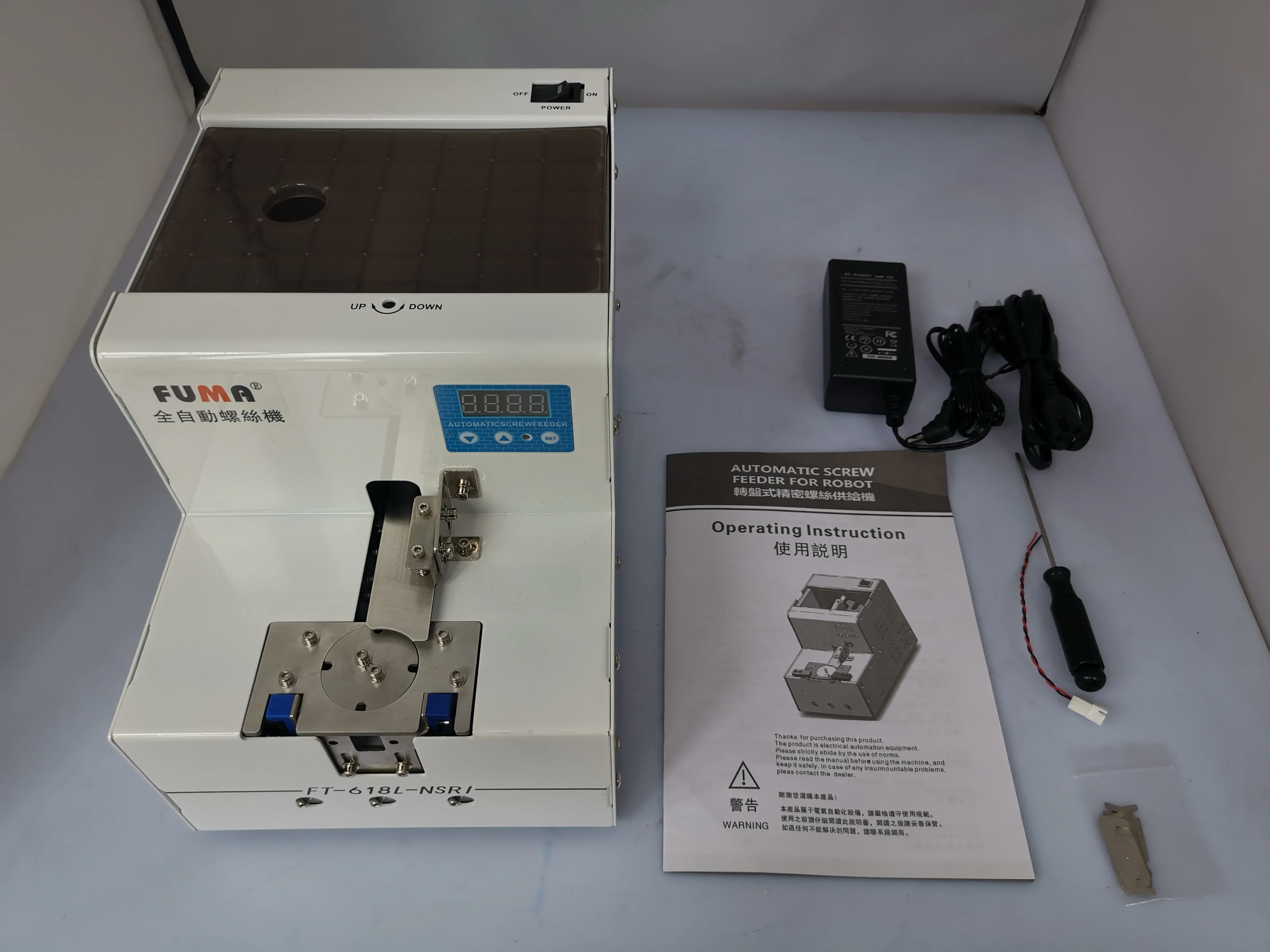 

Taiwan FUMA NSRI rotary Screw Conveyor machine, Suitable for M1.0-6.0 automatic screw feeder adsorption robot Track Adjustable