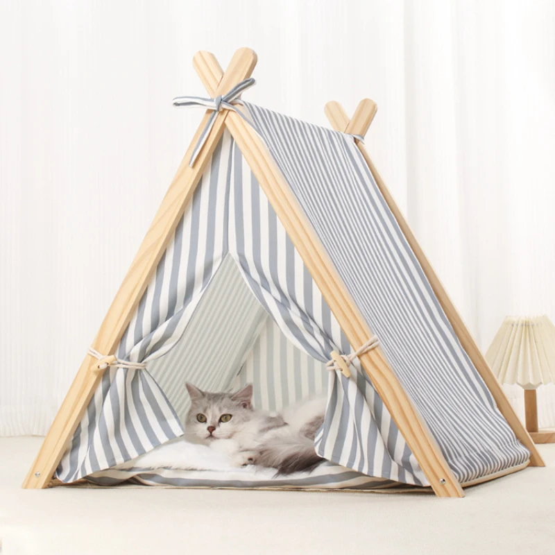 Semi-Enclosed Cat Tent, Four-season Universal Pet Nest, Removable and Washable, Internet Celebrity, Winter