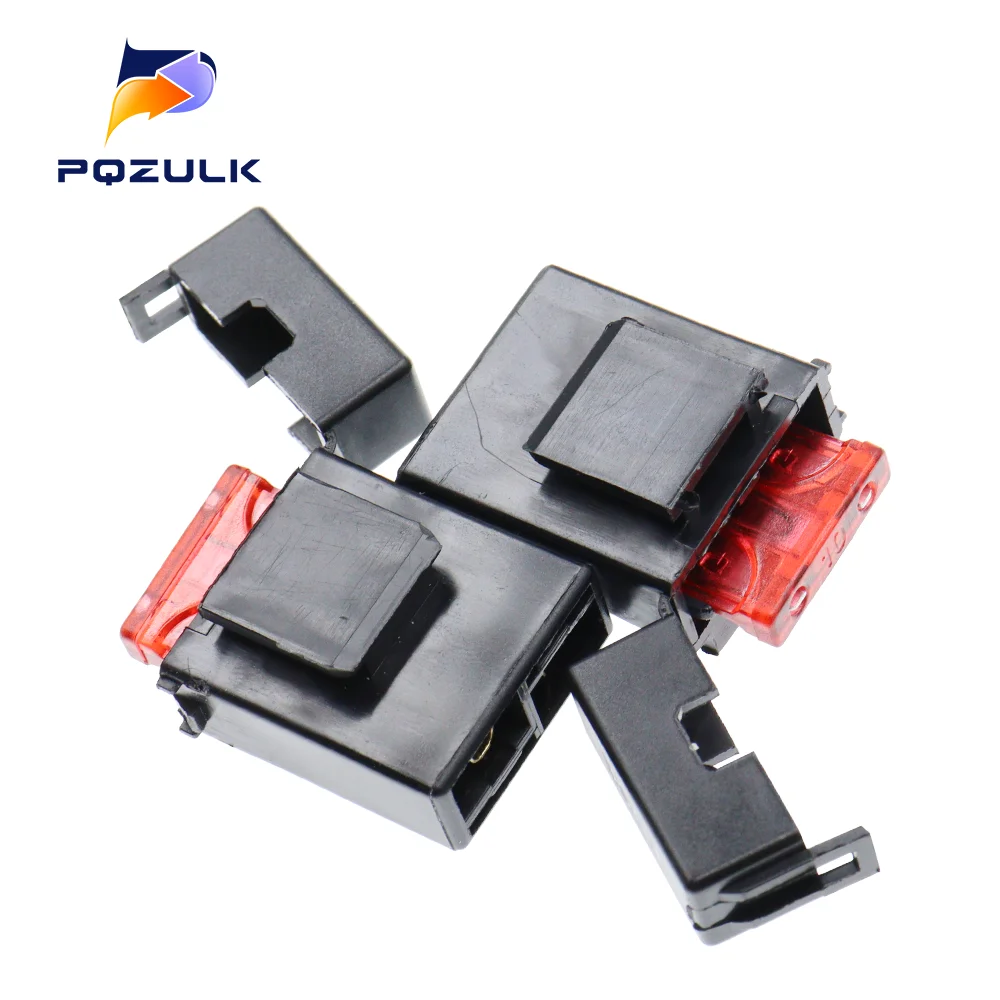 100PCS Fuse Holder With Crimp Terminal Middle Fuse for Car Auto Connector