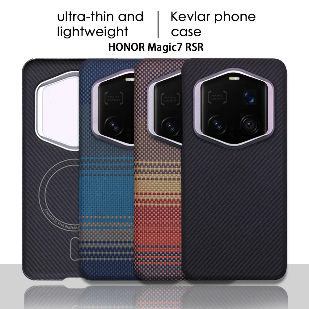 

Ultra Slim Case For Honor Magic7 RSR, Lightweight Minimalist Built with Kevlar 600D & 1500D Aramid Fiber