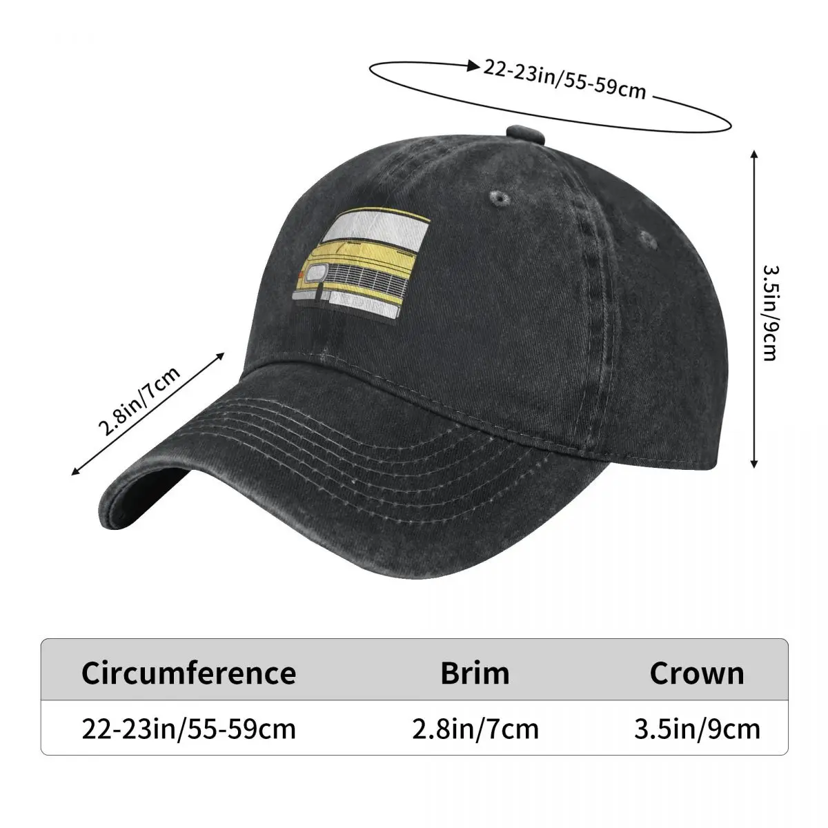 Wartburg 353 Cream Yellow Color Fashion Baseball Cap Peaked Cap Men's Hat Women's Cap Women's Visors view 2