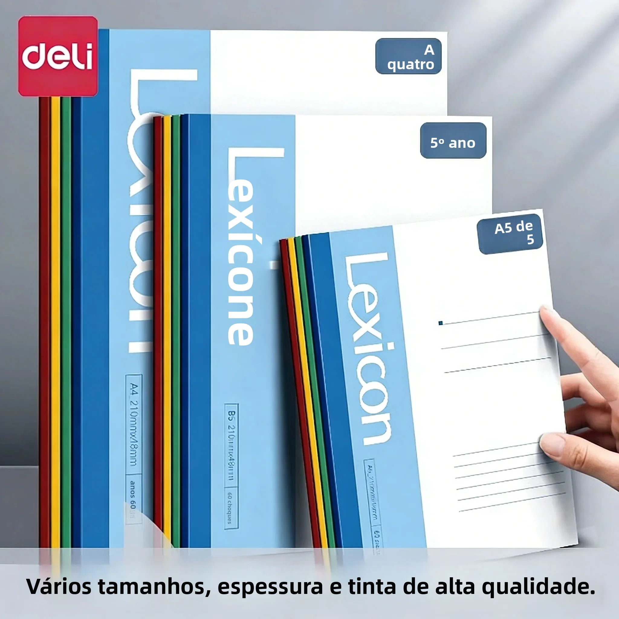 deli-7650-a5-soft-cover-notebook-wire-free-binding-diary-notepad-exercise-book-30-40-50-60-80-pages-office-school-stationery