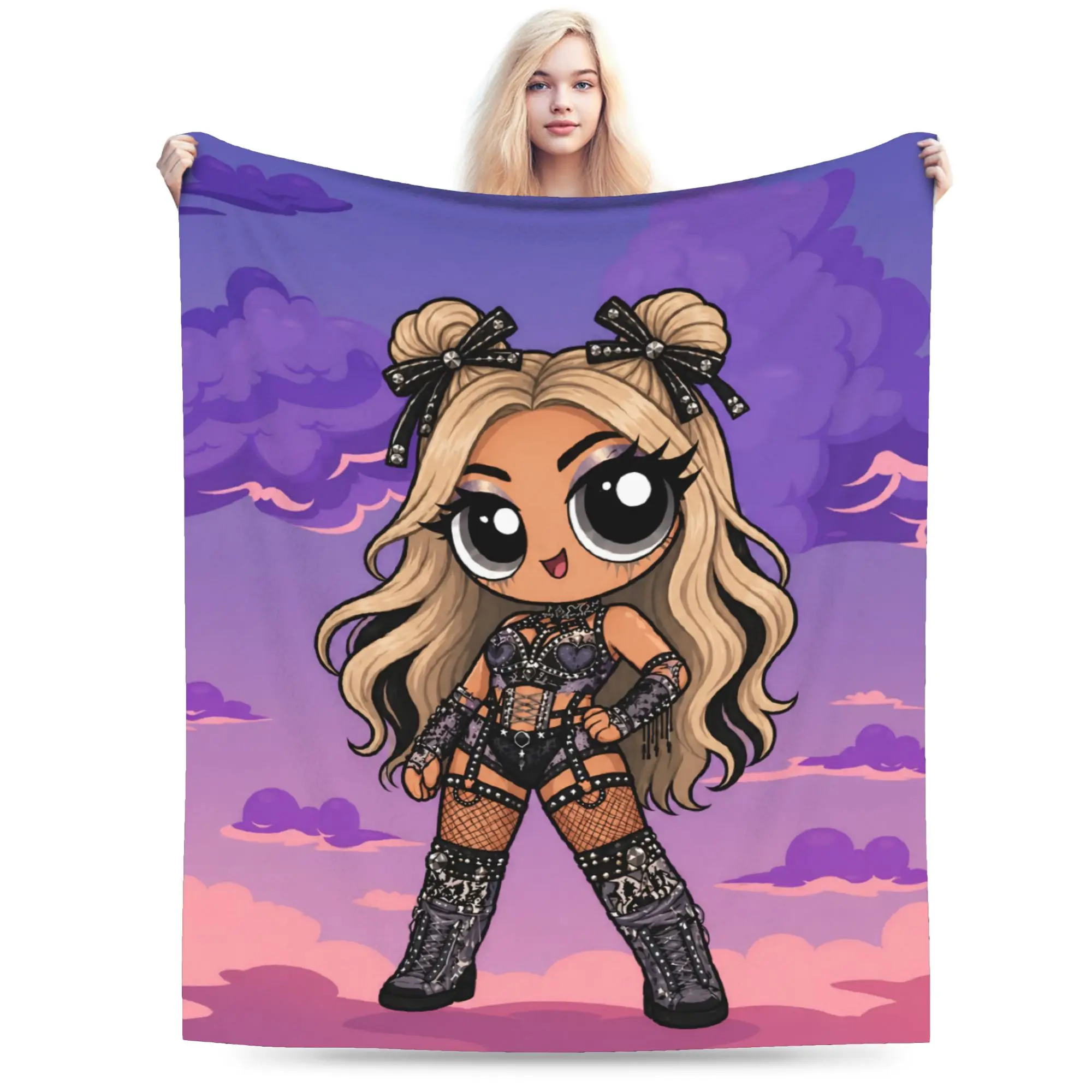 A-Alexa Bliss Blanket Multiple Sizes Cozy and Lightweight Wrestler  Throw Blankets for Sofa Couch and Bed