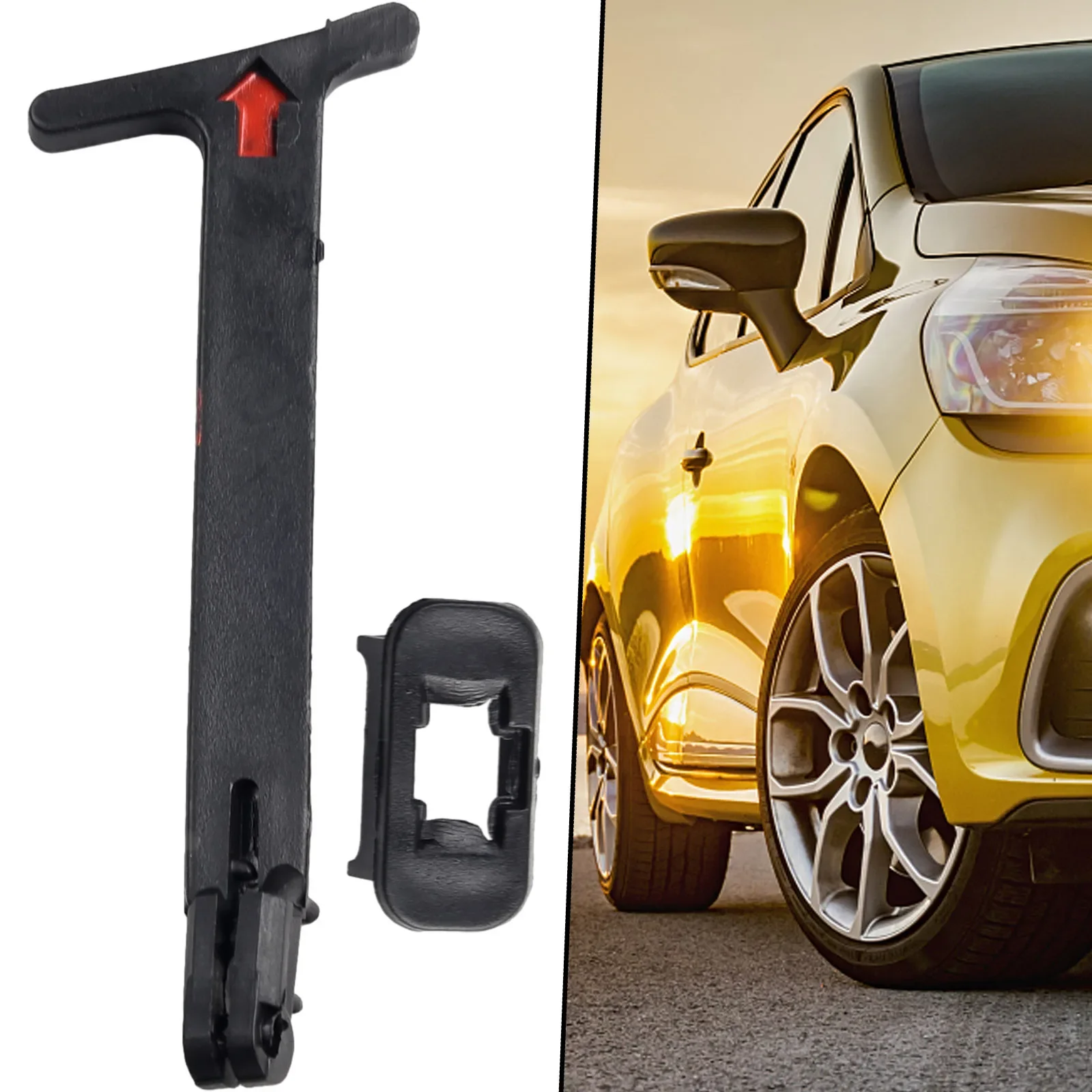 

Front 1pc Accessories Black Car Hood Pull 1C0823593D 1C0823593D01C Brand New Durable Handle Latch High Quality