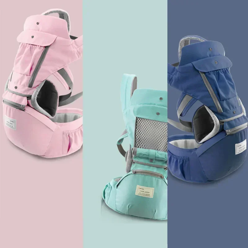 INSULAR Multifunctional Baby Hipseat Carrier Comfortable Infant Wrap Sling Front Facing Pad Travel For 0‑3 Years Old