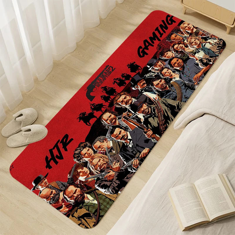 Carpet for Bedroom Red B-Dead B-Redemption 2 Kitchen Bathroom Foot Mat Hallway Room Rug Entrance Door Doormat Home Decor Items