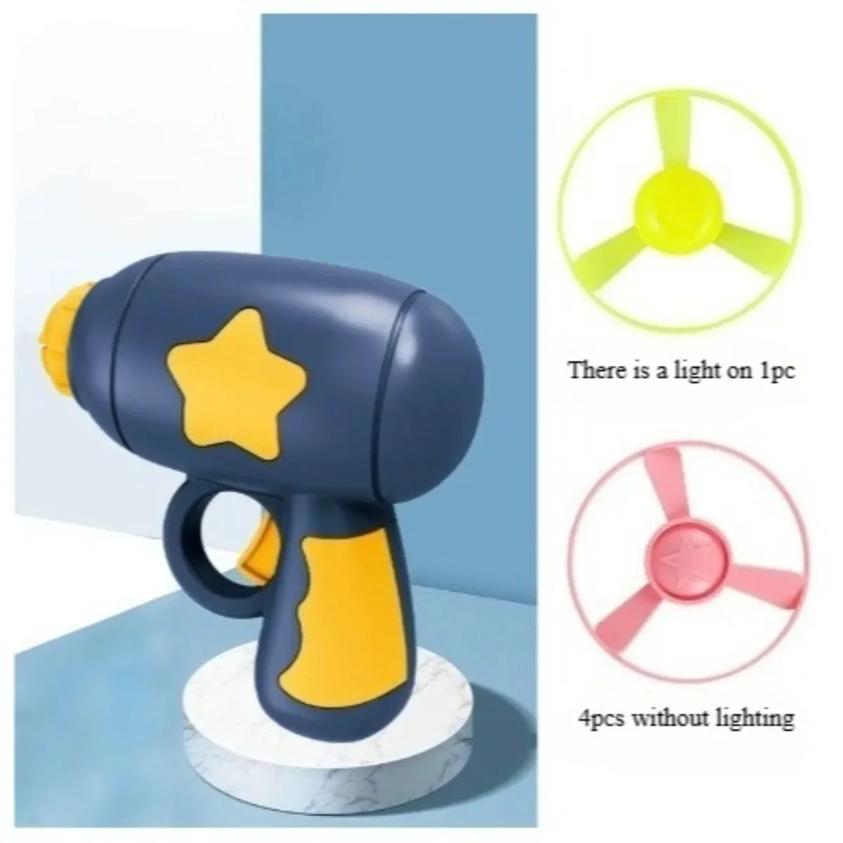 Interactive Cat Toy Mini Flying Disc Launch Gun Kitten Chasing Training Portable Shooting Play Indoor Pet Entertainment Supplies