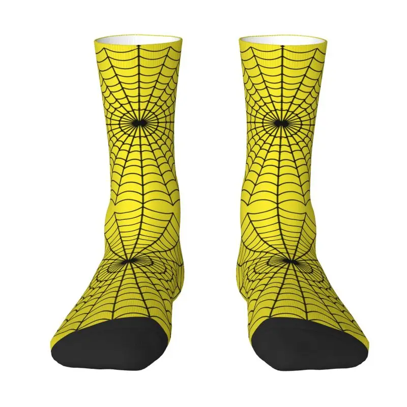 Funny Spiders Web Socks Men Women Warm 3D Printed Football Sports Socks