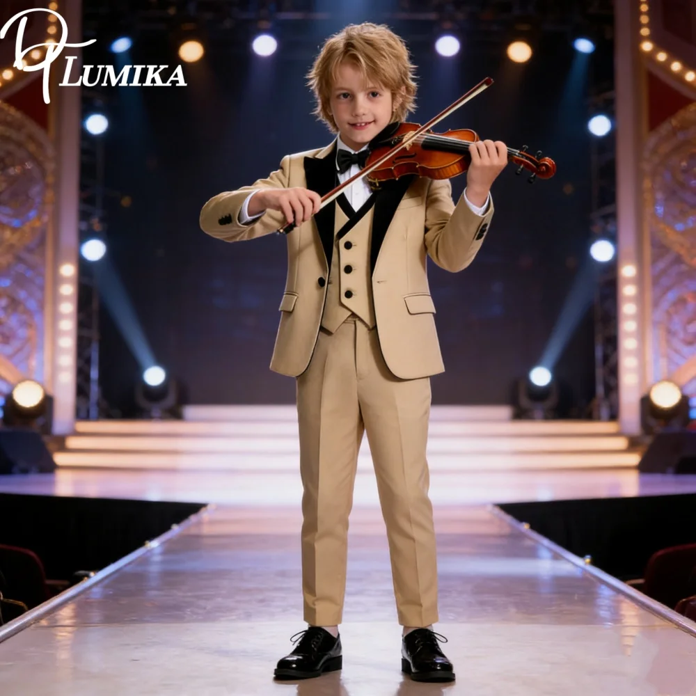 

Самый продаваемый костюм с бархатным воротником для детей, свадебный костюм для мальчиков, выпускной, шампанское, сценический костюм, деловой костюм из 4 предметов