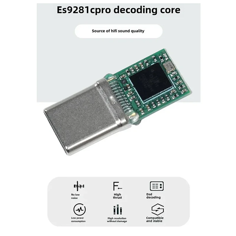 

-FDDT ES9281C PRO Тип C Декодер для наушников DSD Усилитель для наушников Портативные электронные аксессуары