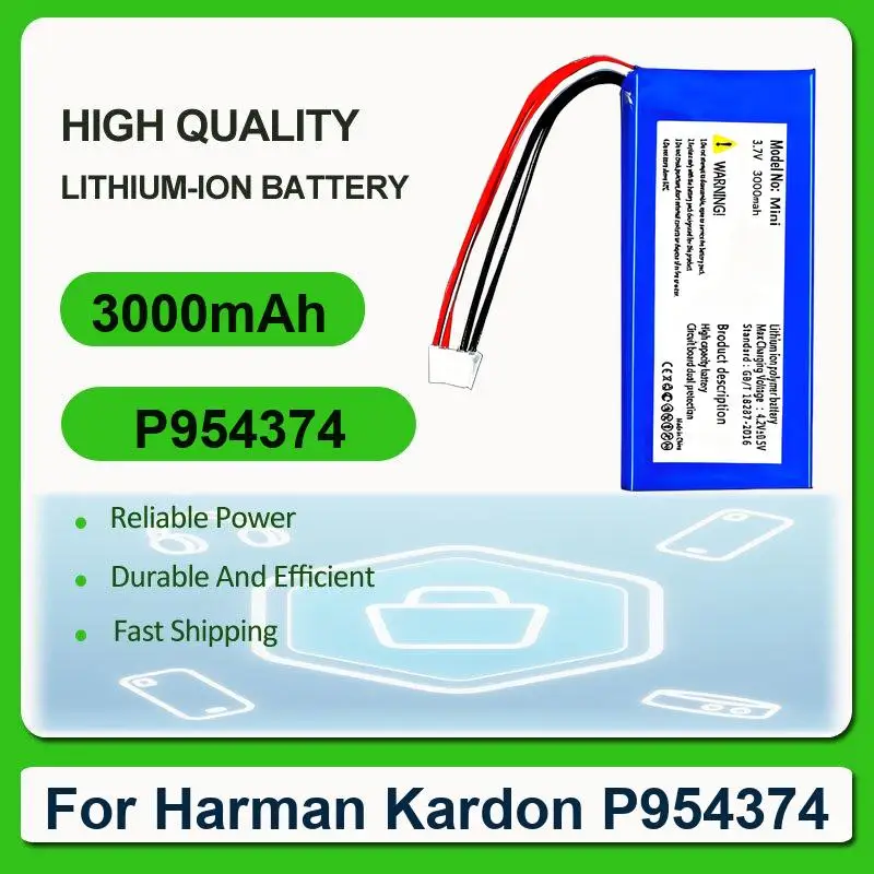 

Аккумулятор для Harman Kardon Onyx Studio 3 P954374 1 2 Esquire Mini GSP872693 03 Small Amber Speaker