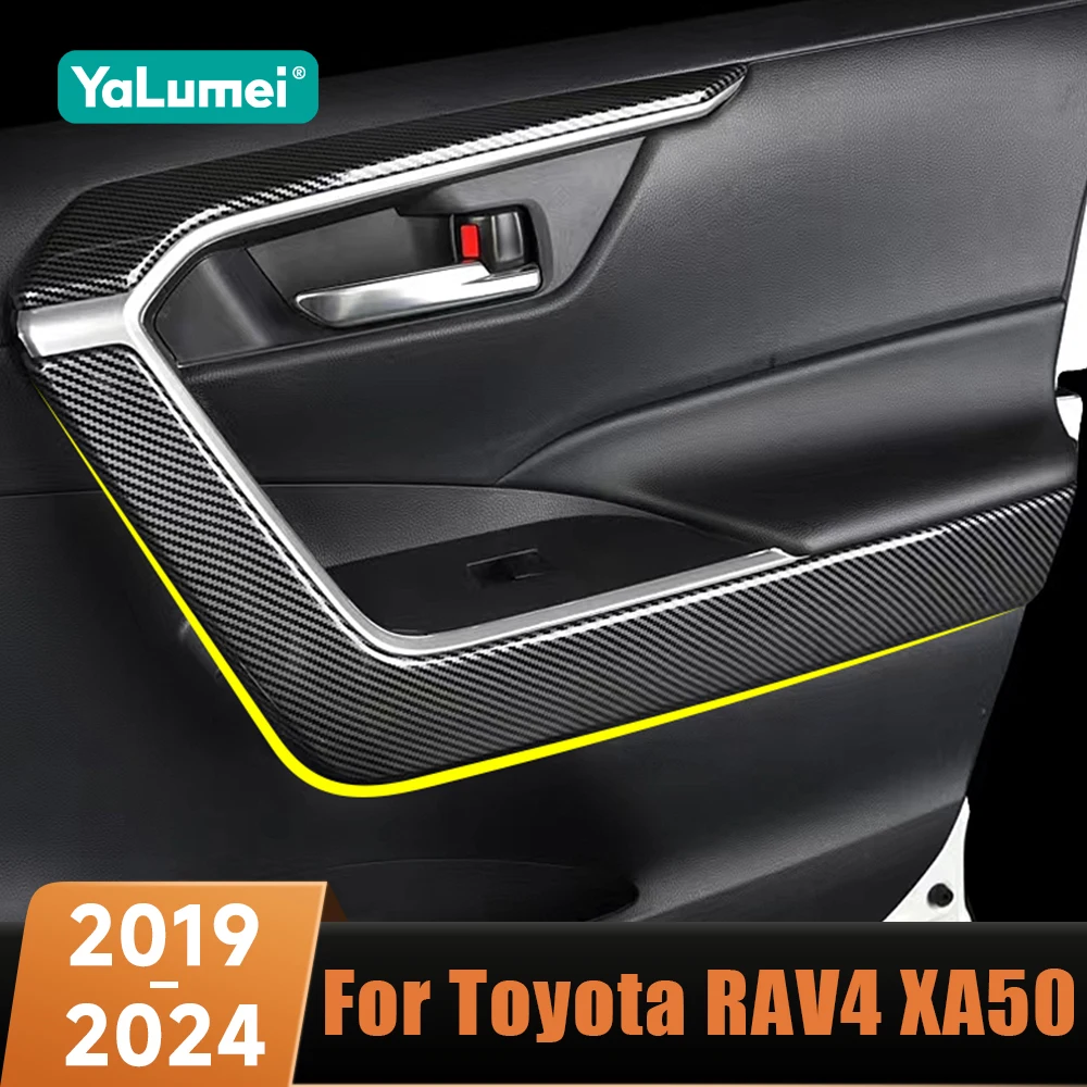 

ABS дверная ручка автомобиля, накладка, подлокотник, внутренняя ручка, аксессуары для Toyota RAV4 XA50 2019 2020 2021 2022 2023 2024, гибридный