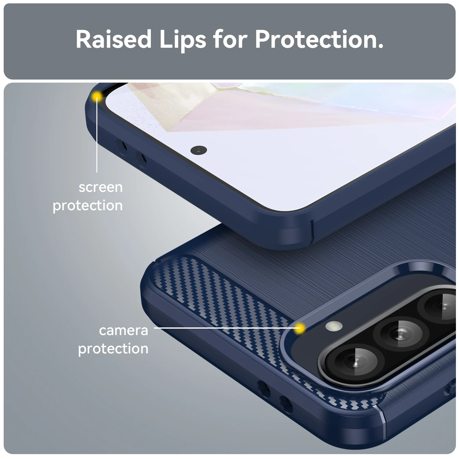 المطاط ألياف الكربون لينة بولي يوريثان سيليكون الغطاء الخلفي لسامسونج غالاكسي A56 A36 A26 A16 A06 الهاتف Cas