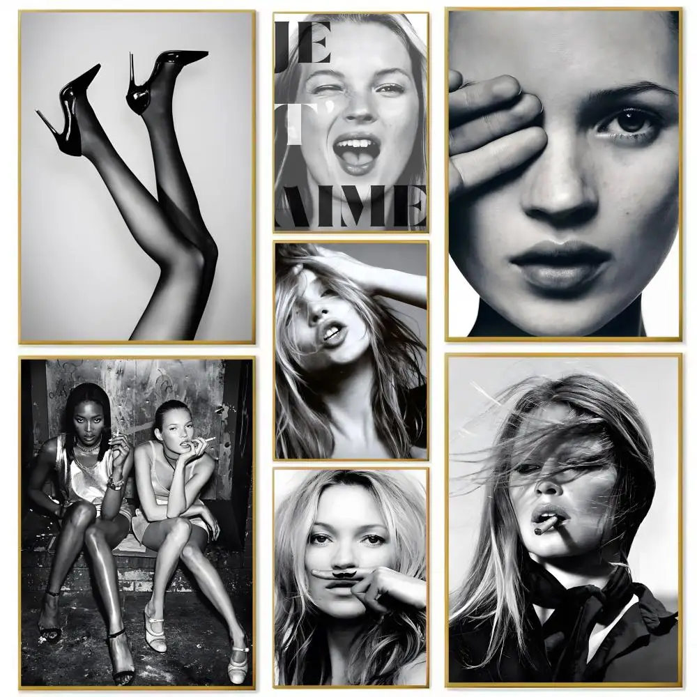 K-KateS M-Moss Fashion Modern Art Poster Paper Print Home Living Room Bedroom Entrance Bar Cafe Art Painting Decoration