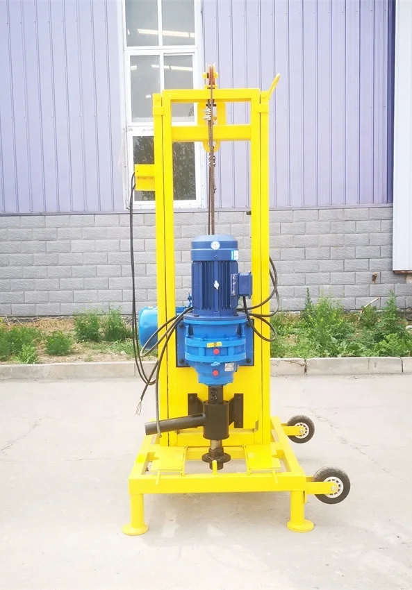 100m Deep Portable Electric Hydraulic Water Well Drilling Rig Borehole Drilling Machine