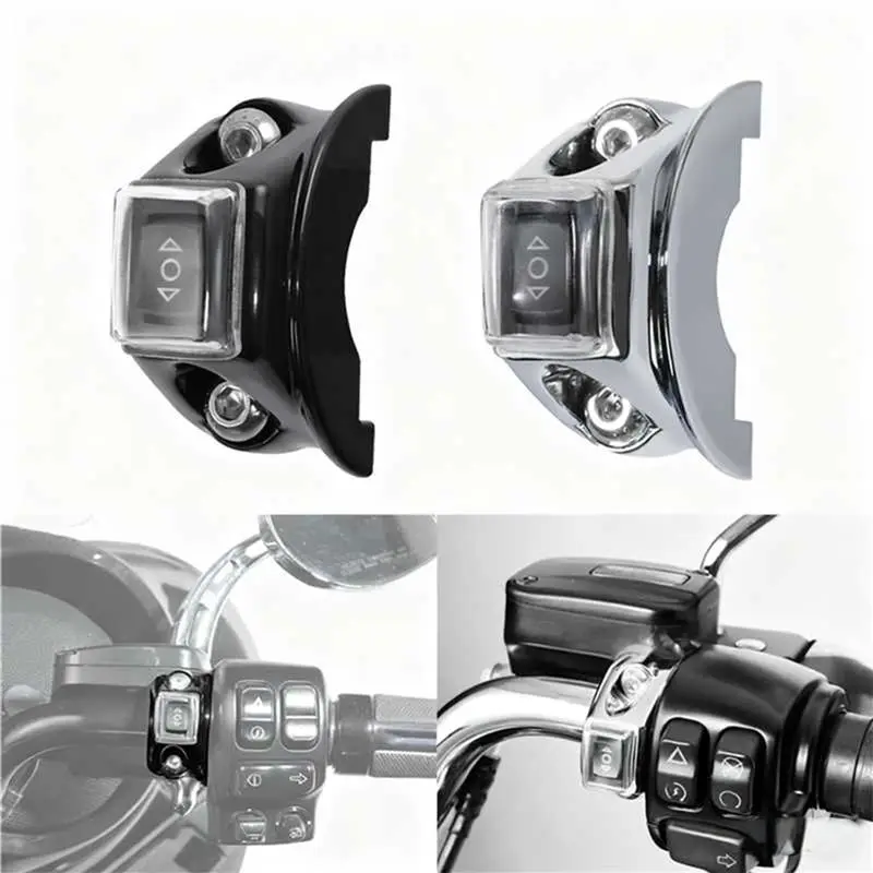 A95E-For Touring Road Street Glide Softail Dyna All Models Motorcycle Clutch Brake Bracket Control Switch Button Chrome