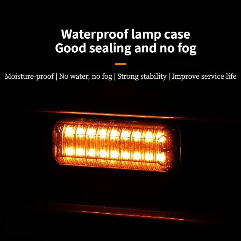 For New Haval Raptor Small Yellow Lights Modified Special LED Front Face Grille Decoration Day Running Lights Warning Lamp
