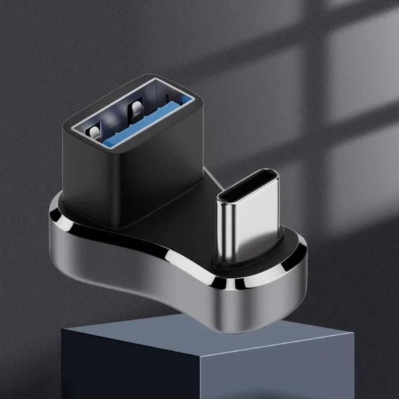 180 Degree Angle USB C Adapter Type C Male To Female 20Gbps PD 140W Fast Charging Converter Adapter For Steam Deck Accessories