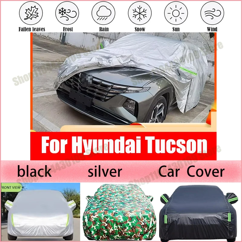 

Car Cover Waterproof Summer Sun Shade Anti-UV Winter Rain Snow Prevent Cover For HYUNDAI Tucson 2021 NX4