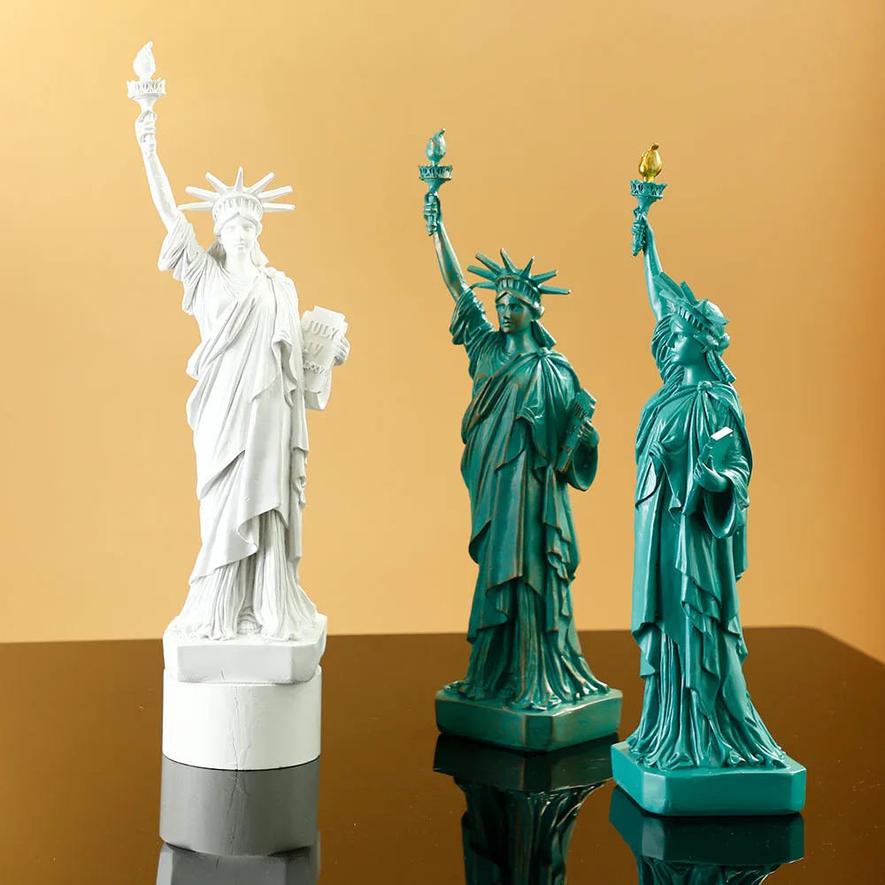 Statue of Liberty Figurine Creative Resin Home Decor Modern Living Room Ornament Craft Gift