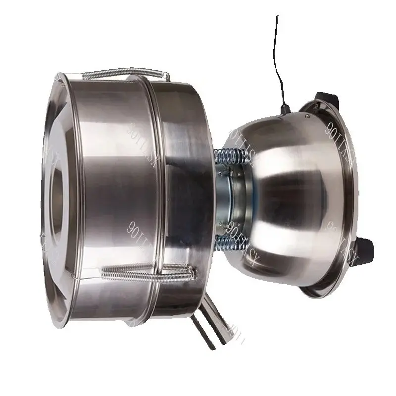 Small Electric Vibrating Sieve Machine Stainless Steel Powder Sifter for Herbal Wood Processing - Efficient Sifting Tool