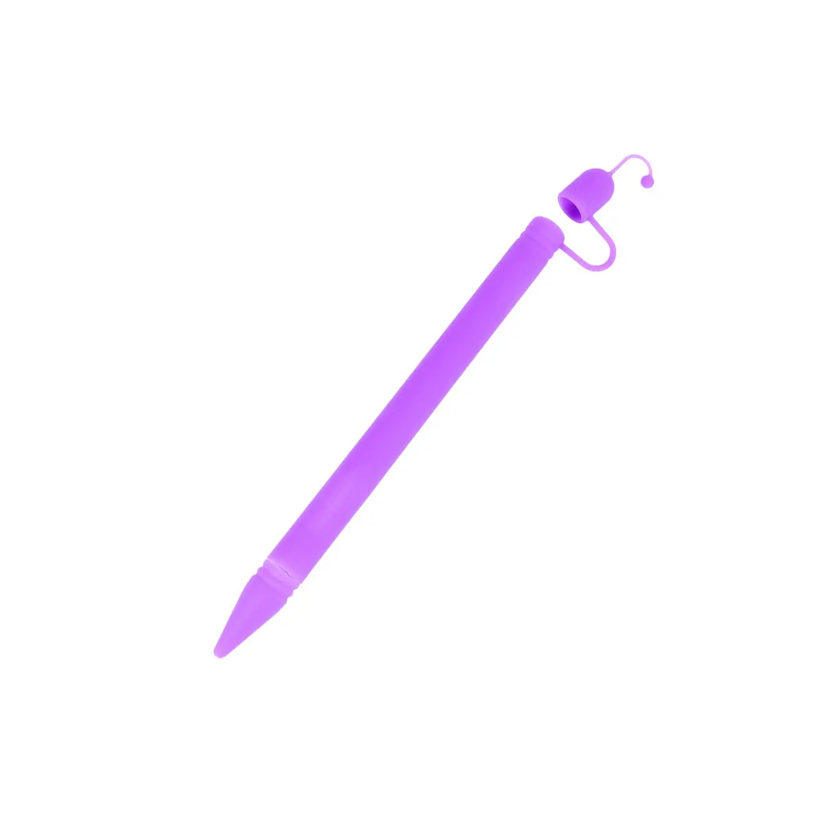 Pen Cap Protector Sleeve Silicone Stylus Grip For Pencil Anti-Slip Comfortable Hold Lightweight Portable Cover