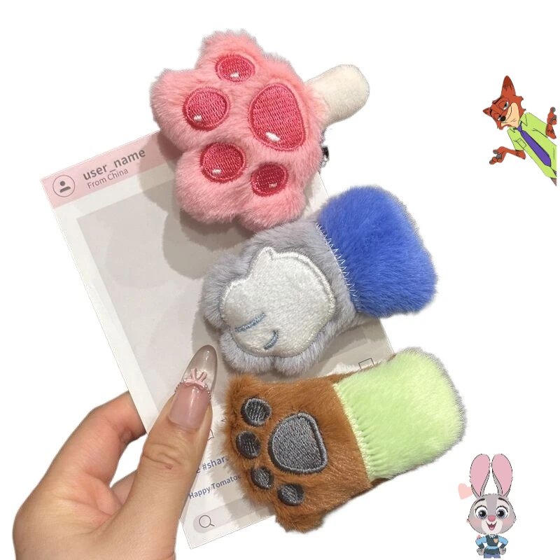 

Disney Zootopia анимация мультфильм милая плюшевая кукла заколка для волос креативная кавайная заколка для волос для девочек головные уборы Рождественский подарок оптом