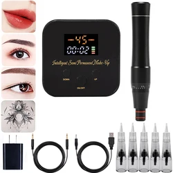 Permanent Makeup Machine Professional Digital Rotary Tattoo Machine PMU Pen Kit Microblading For Eyebrow Eyeliner Lip Body Art