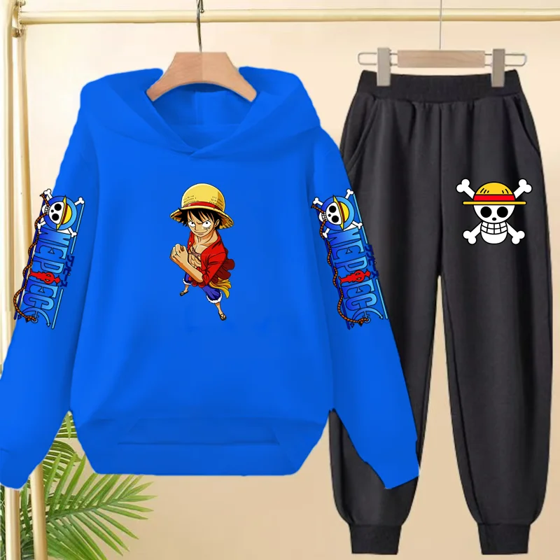 2026 Latest Children's Sports Outfit - 2-piece Hoodie+pants with Cartoon Patterns. Comfortable and Pleasant Boys' and Girls' Set
