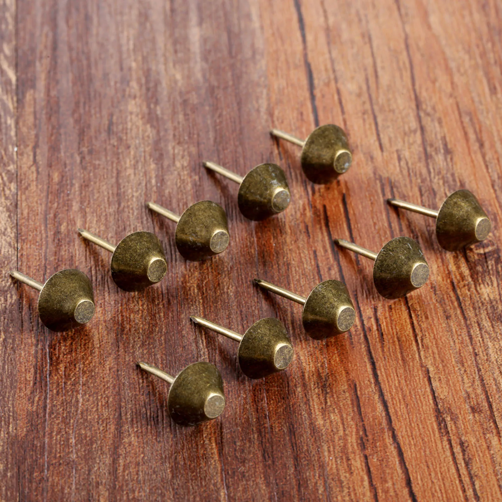 DRELD 50Pcs Antique Bronze Upholstery Nails Furniture Fittings Jewelry Wooden Box Case Sofa Door Decorative Tack Stud Pushpin