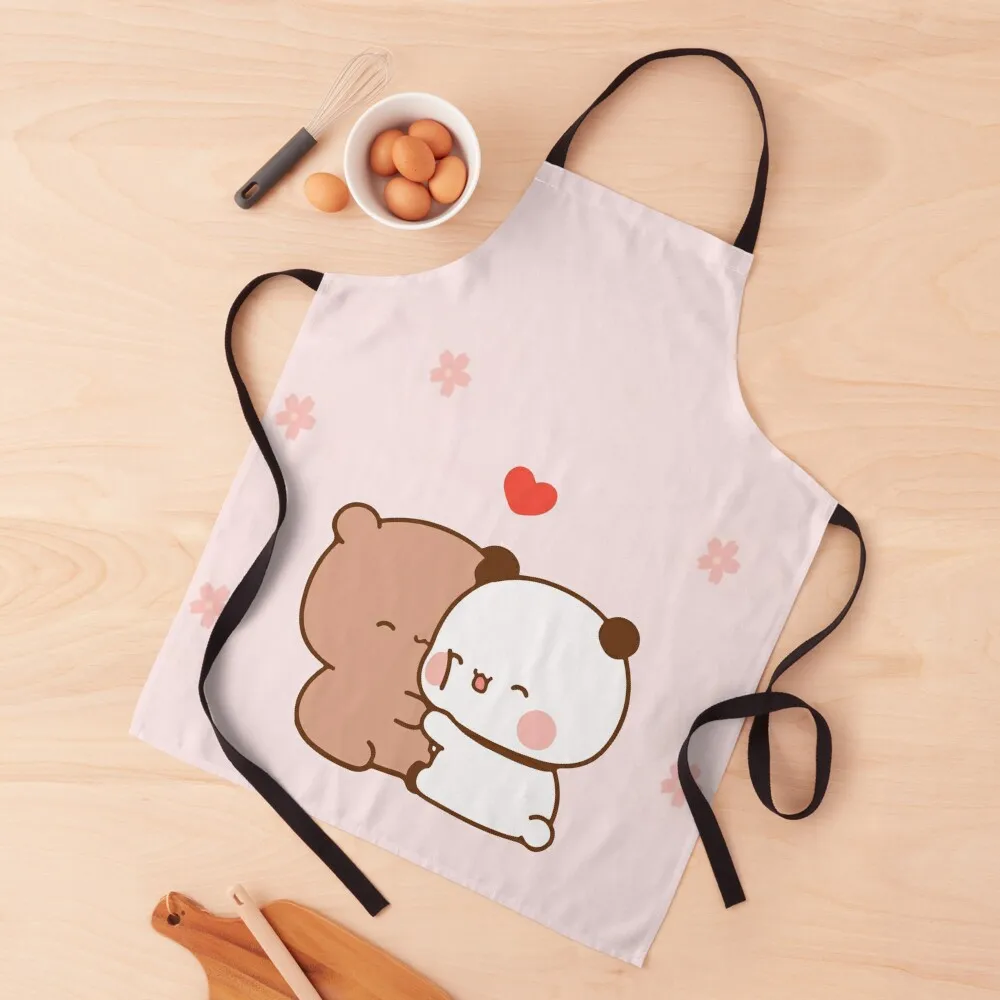 

Love Hug Panda Bear, Bubu Dudu Apron Chef Uniform Women Useful Things For Kitchen Beauty Apron