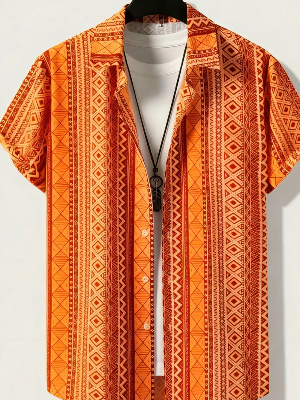 Kemeja Lengan Pendek Pria Moti - Street Fashion Definition ulasan dan harga