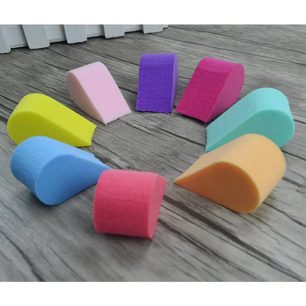 8Pcs Petal Shape Facial Cleaning Sponge Soft Smooth Natural Sponges Makeup Puff Skin Care Face Puff Deep Cleansing Tools Mixed