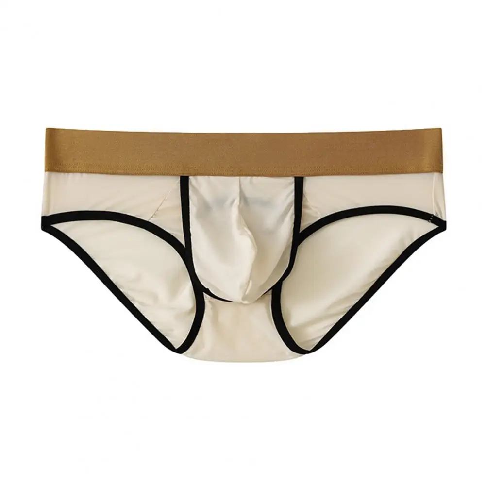 

High Elasticity Men Underwear Men Underwear Men's Low-rise Briefs with Side Opening Design U-convex Pouch Breathable for Daily