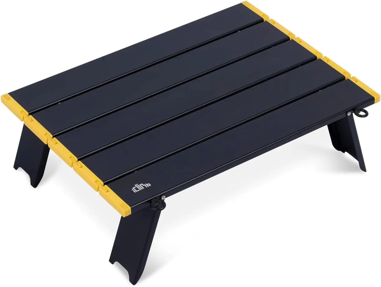 

Ultralight Compact Mini Beach Picnic Folding Alu. Table With Carry Bag, Two Size (Bla - S)