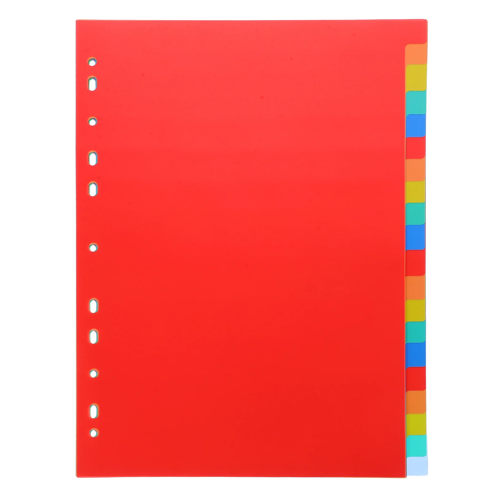 

Index Page Category Divider Notebook Dividers Detachable Binder Tabs Colored for Pp Plastic