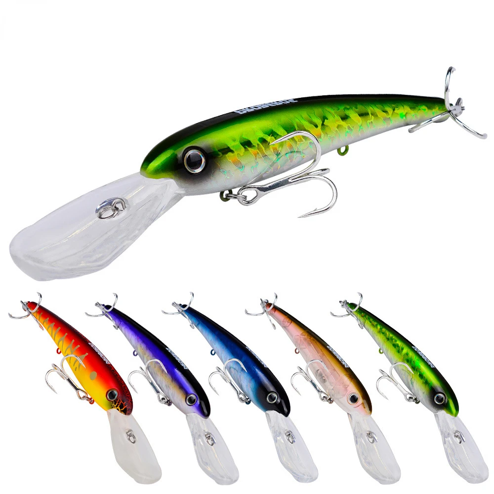 

200mm 42g Big Floating Minnow Fishing Lure 3D Artificial Bait Saltwater Long Casting Trolling Wobblers Jerkbait Tackle Bass lure